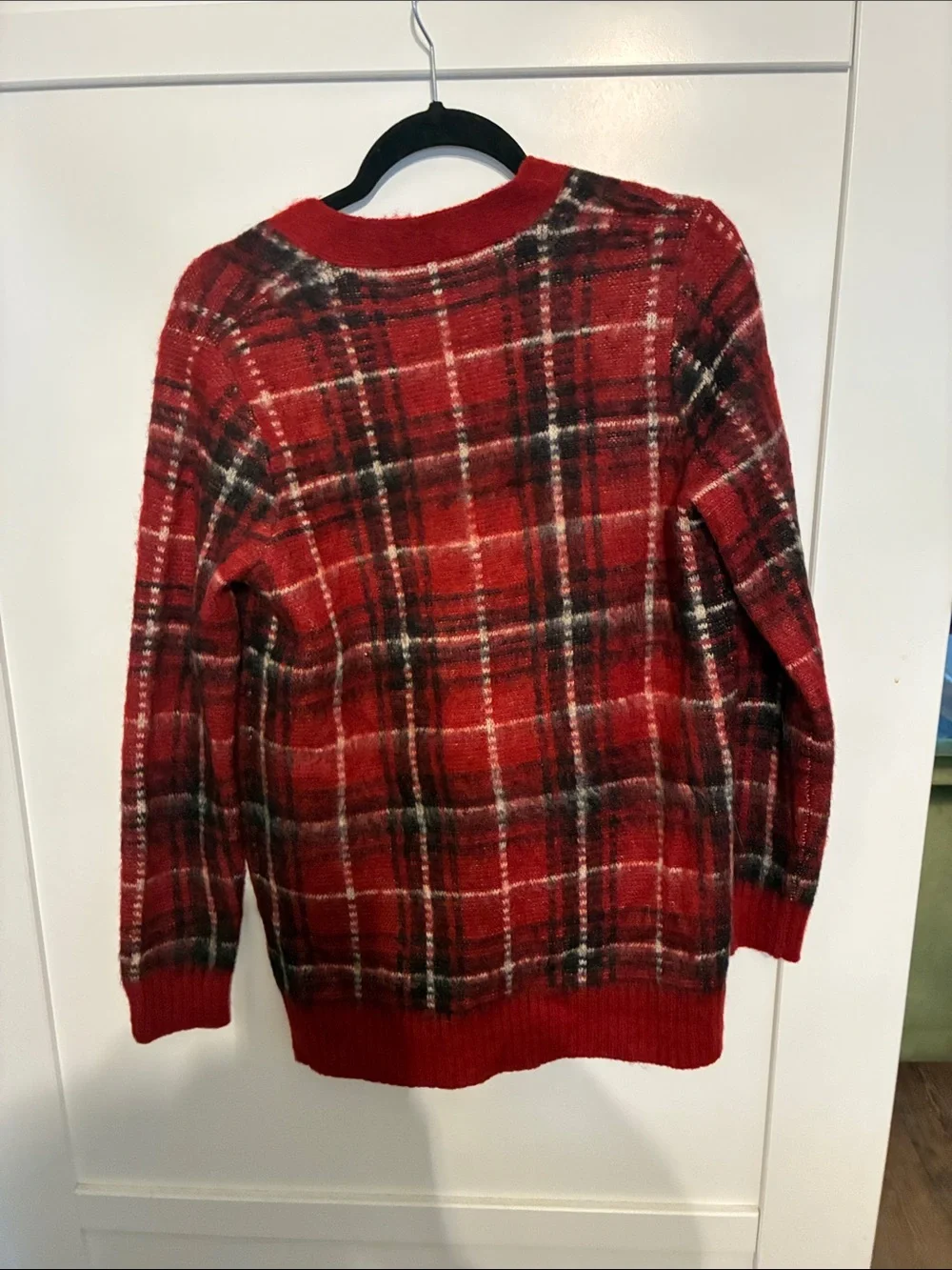 Polo by Ralph Lauren Red Plaid Button-Front  Cardigan